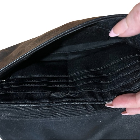 Coach Black Leather Wristlet with Detachable Strap - Picture 5 of 6